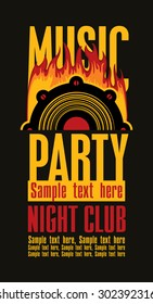 Playbill for the musical party with speaker