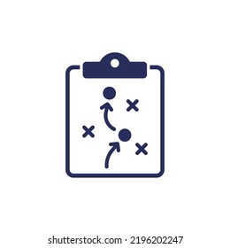 Playbook, Game Plan Icon On White