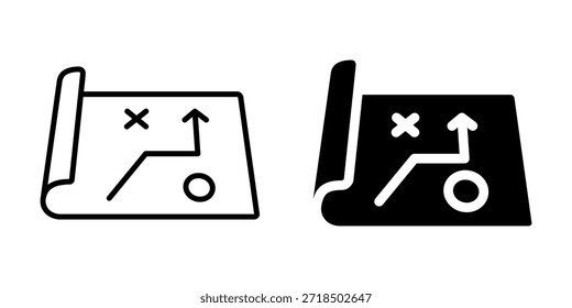 Iconos de estrategia de Playbook: tácticas simples y audaces