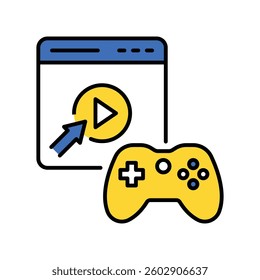 Play-by-play vector filled outline icon. EPS 10 file