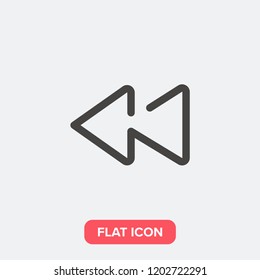 Player back modern simple flat vector illustration for web site or mobile app