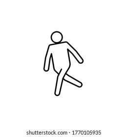 player, bowling line icon. Signs and symbols can be used for web, logo, mobile app, UI, UX