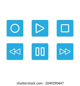 player button computer icon vector