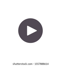 Player Button icon sign, vector isolated simple flat illustration.