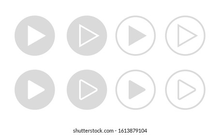 Player Button icon sign vector