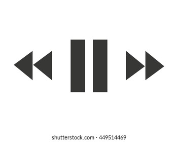 player buttons isolated icon design, vector illustration  graphic 