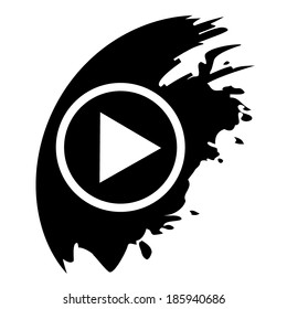 Player buttons on black blob