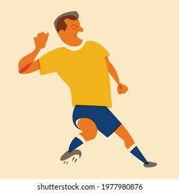 
Player celebrating in the air