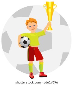 player with a cup