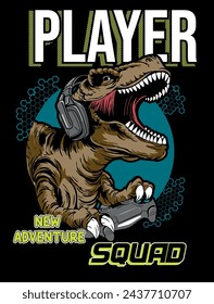 player dinosaur adventure control boy