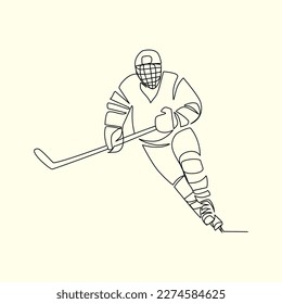 Player drawn in line art style