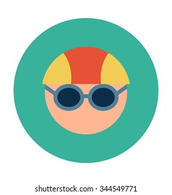 
Player Face Colored Vector Icon
