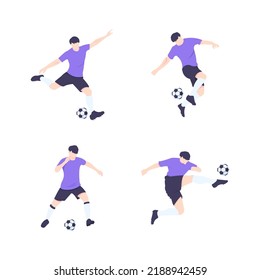 player football soccer variant simple vector design se