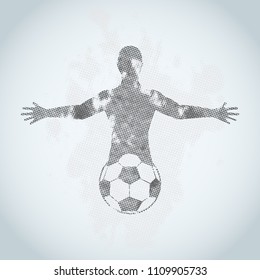 Player football vector 