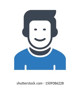 player glyph colour vector icon