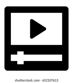 Player Glyph Vector Icon