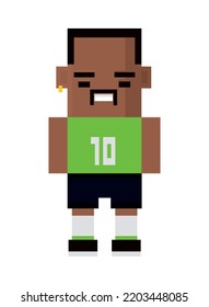 player guy pixel 8 bit icon