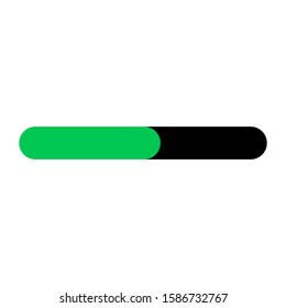 Player Icon Design Green-Black Line Style Template Logo 