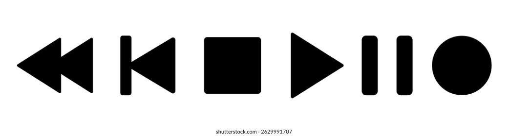 Player icon. Media Interface icons
