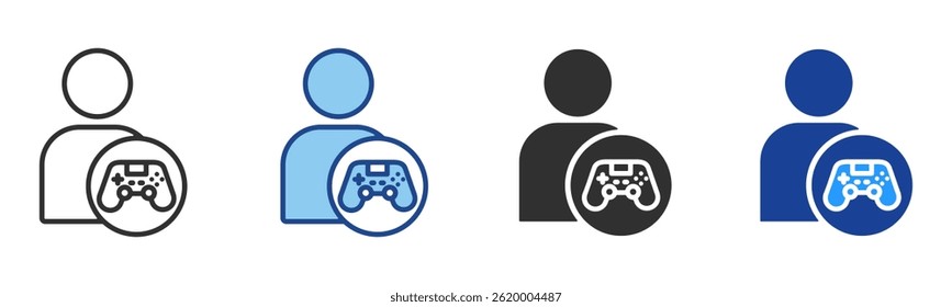 Coleção de Vetores de Vários Estilos do Ícone do Player