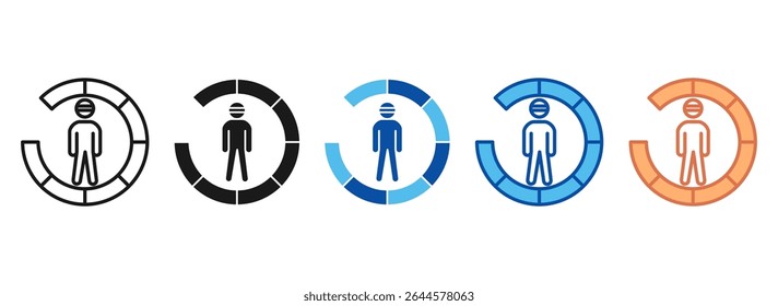 Player Icon Set Multiple Style Collection