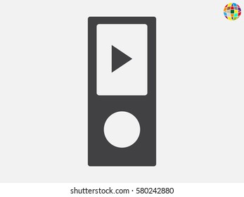 Player player, icon, vector illustration eps10