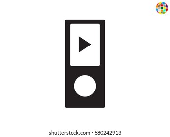 Player player, icon, vector illustration eps10