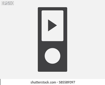 Player player, icon, vector illustration eps10