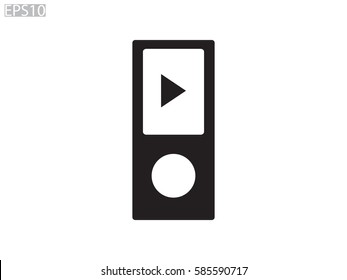 Player player, icon, vector illustration eps10