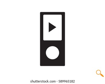 Player player, icon, vector illustration eps10