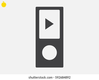 Player player, icon, vector illustration eps10