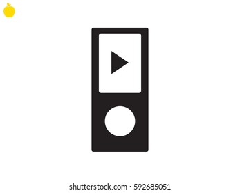 Player player, icon, vector illustration eps10