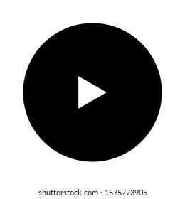 Player icon vector on white background. play vector illustration