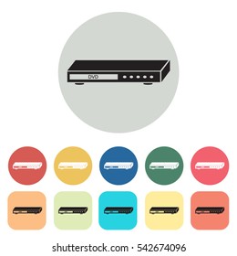 Player icons set.Vector illustration
