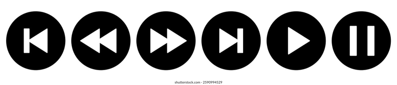 player interface icon. play button icon
