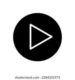 Player - Line Vector Icon illustration on white background 