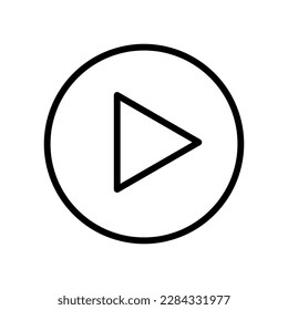 Player - Line Vector Icon illustration on white background..eps