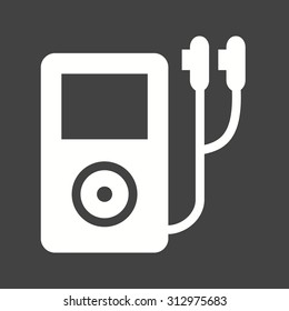 Player, music, sound icon vector image.Can also be used for home electronics and appliances. Suitable for mobile apps, web apps and print media.