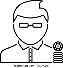 player outline icon
