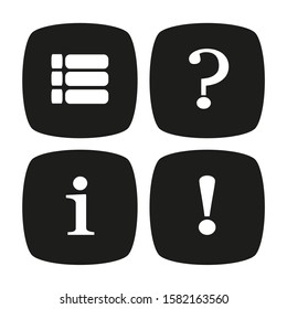 player panel icon set. Game icons.