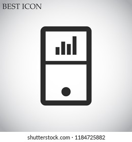 player phone vector icon 10 eps