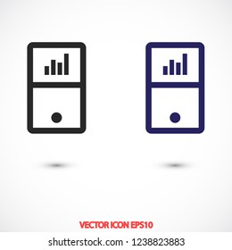 player phone vector icon 10 eps