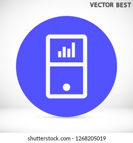 player phone vector icon 10 eps