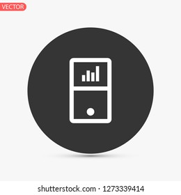 player phone vector icon 10 eps