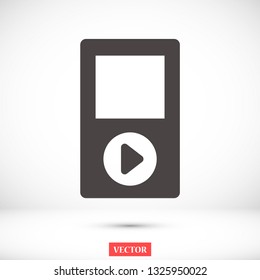 player phone vector icon 10 eps