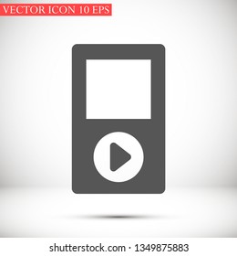 player phone vector icon 10 eps