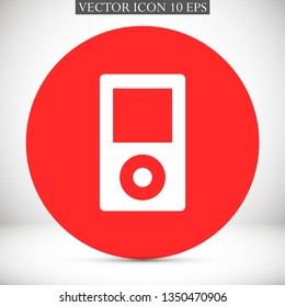 player phone vector icon 10 eps