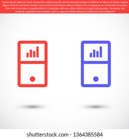 player phone vector icon 10 eps