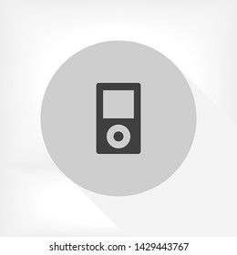 player phone vector icon 10 eps , Lorem ipsum Flat design