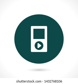 player phone vector icon 10 eps , Lorem ipsum Flat design